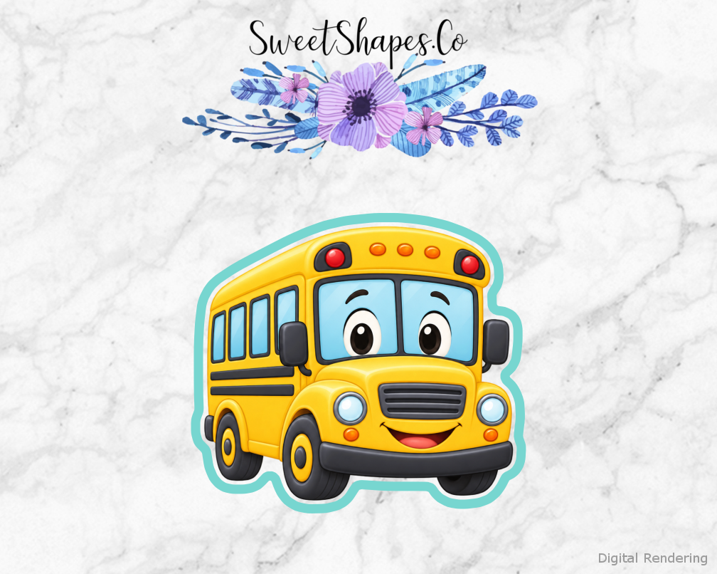 School Star Friendly School Bus Cookie Cutter