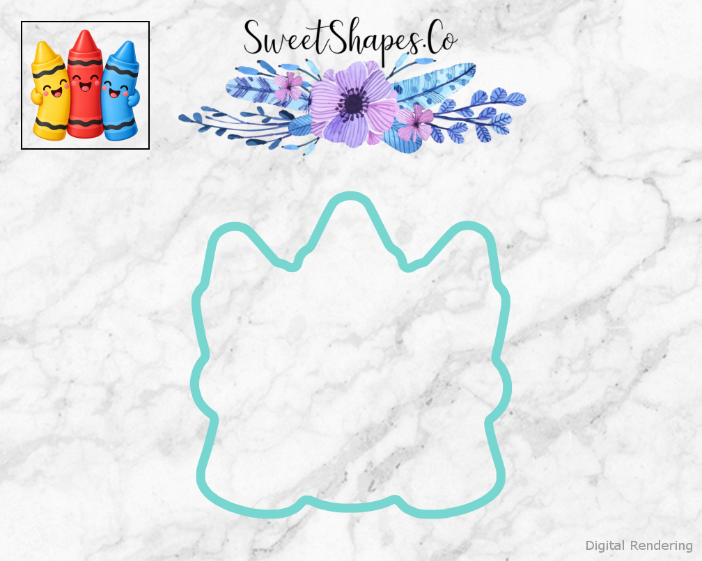 School Star Happy Crayon Trio Cookie Cutter