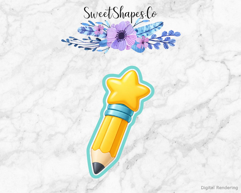 School Star Star-Topped Pencil Cookie Cutter