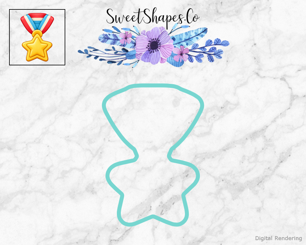 School Star Star Achievement Medal Cookie Cutter