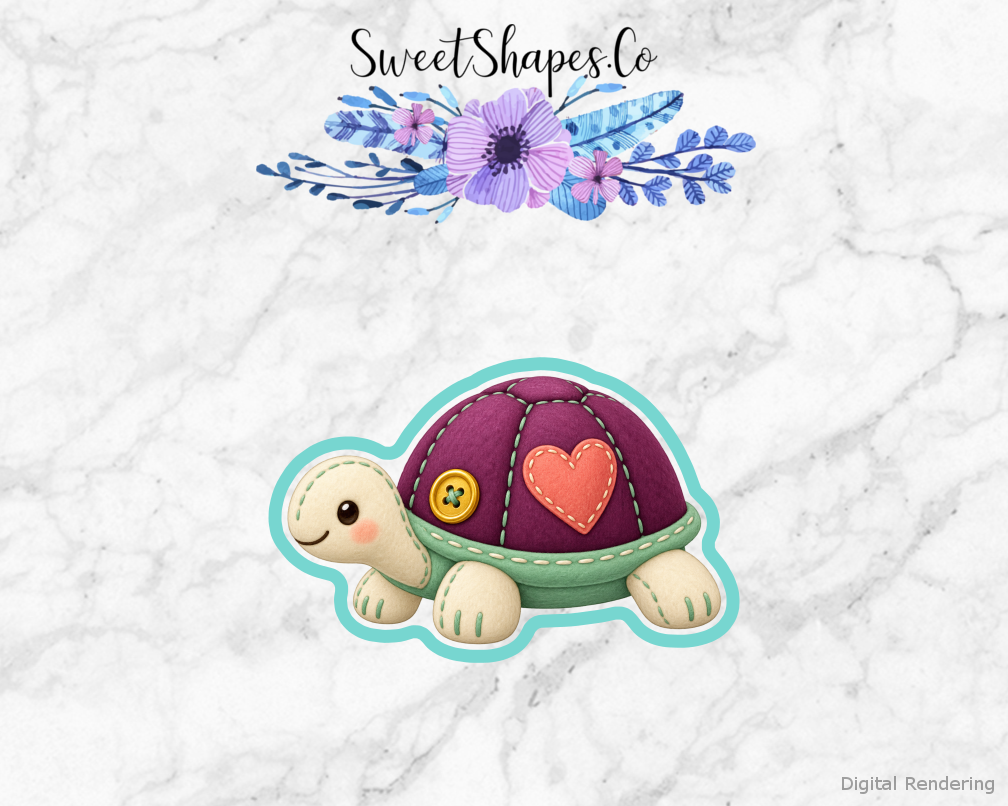 Sew Happy Turtle Pincushion Cookie Cutter