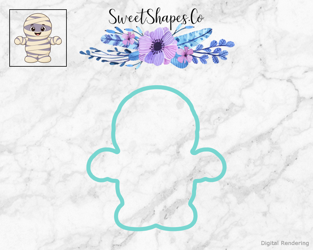 Smiling Little Mummy Cookie Cutter