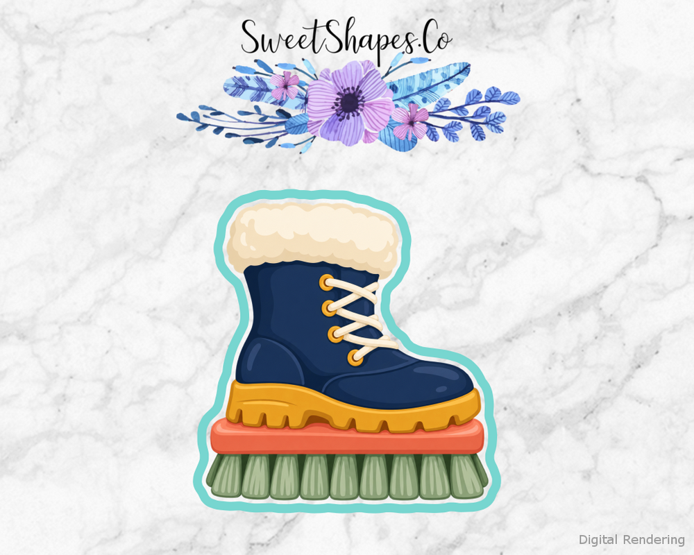 Snow Day Boot Brush Cookie Cutter