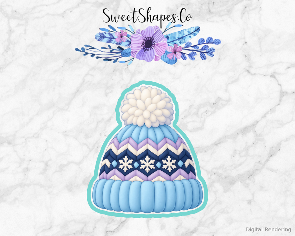 Snow Day Pom Pom Winter Hat Cookie Cutter