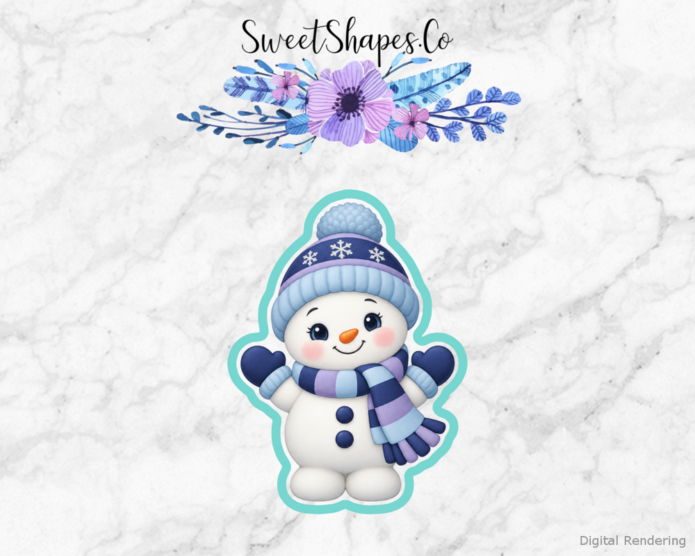 Snow Day Snow Child with Scarf Cookie Cutter