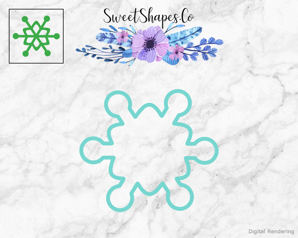 Snowflake 5 Cookie Cutter