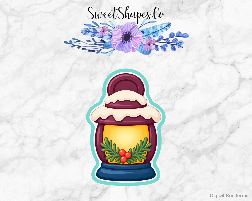Snowlight Evergreen Lantern Cookie Cutter