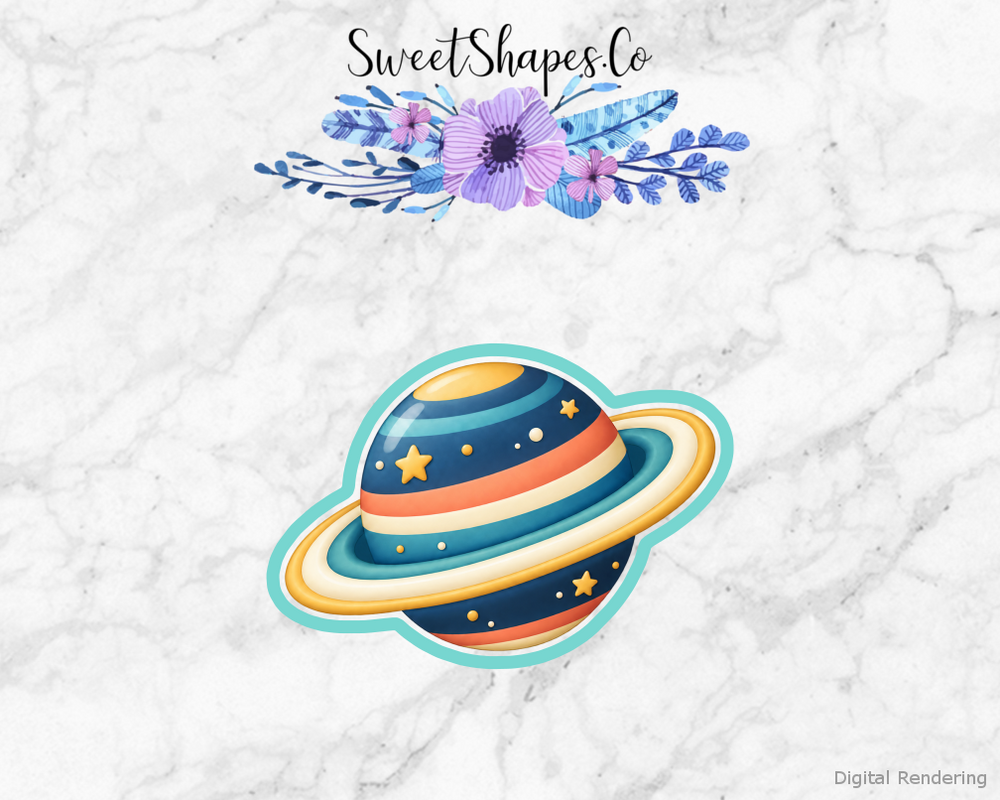 Space Explorer Ringed Planet Cookie Cutter