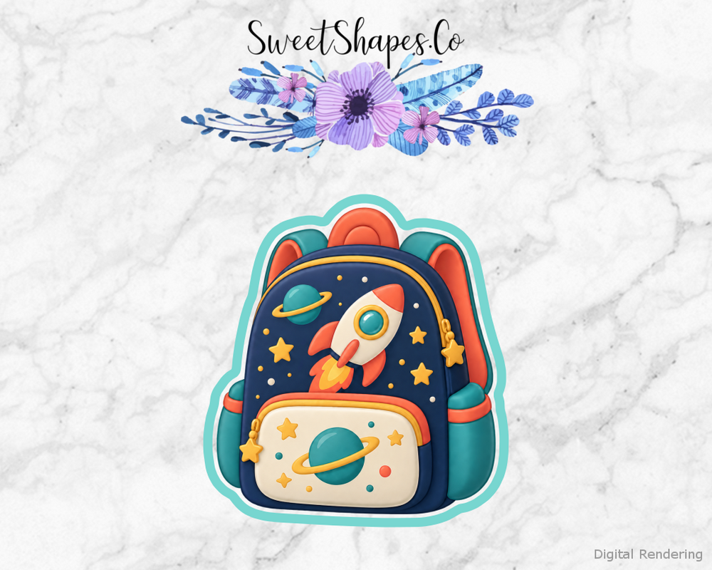 Space Explorer Space Backpack Cookie Cutter
