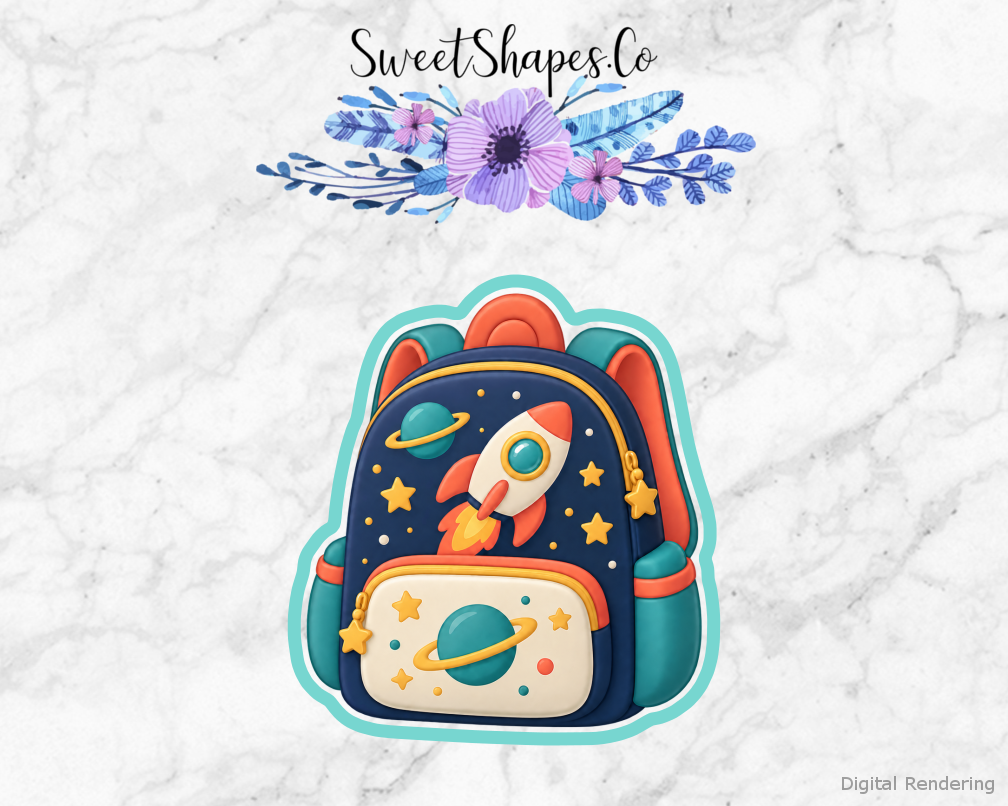 Space Explorer Space Backpack Cookie Cutter