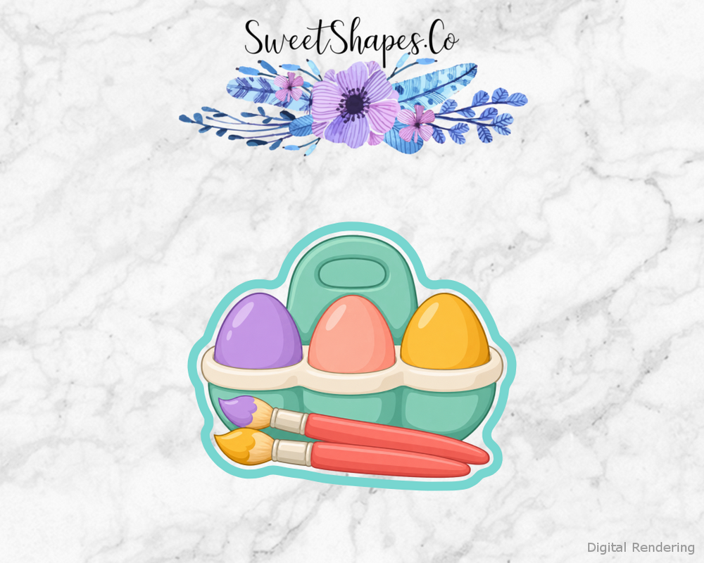 Spring Egg Painting Caddy Cookie Cutter