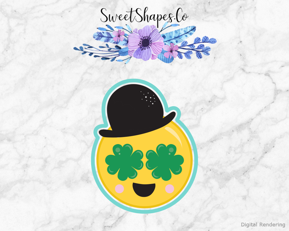 St Patricks Day Emoji 2 Cookie Cutter