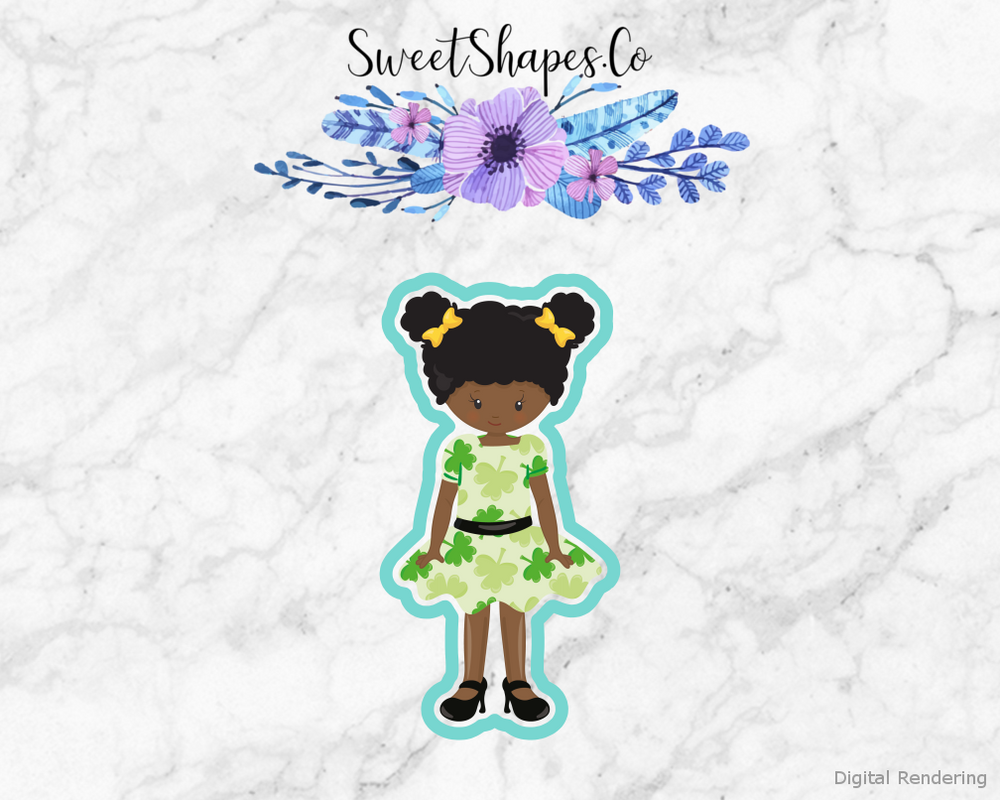 St Patricks Day Girl Cookie Cutter