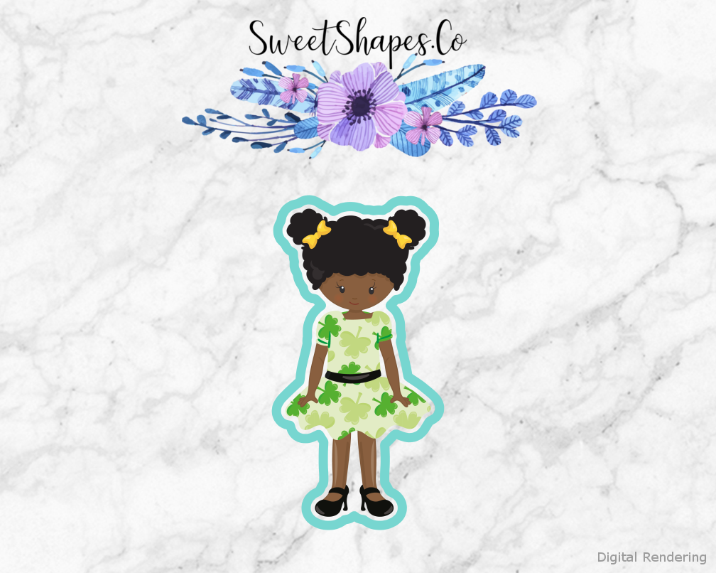 St Patricks Day Girl Cookie Cutter