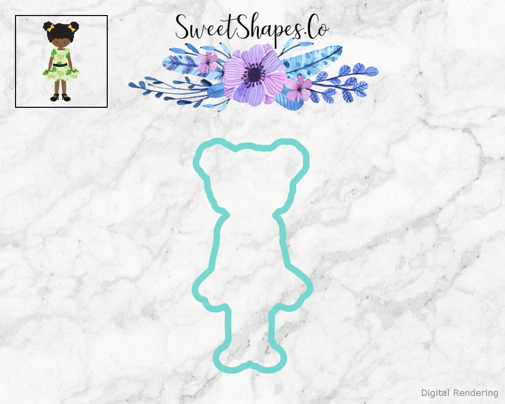 St Patricks Day Girl Cookie Cutter