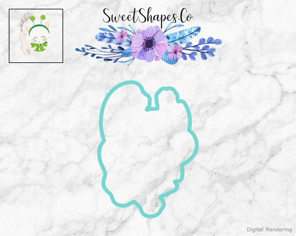St Patricks Day Kitty Cookie Cutter