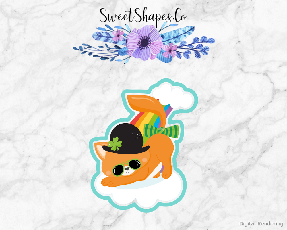 St Patricks Day Kitty 4 Cookie Cutter