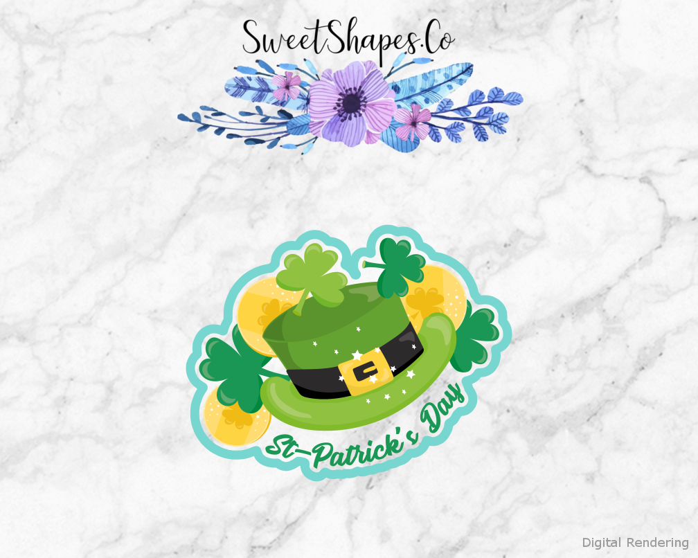 St Patricks Day Shamrocks And Hat Cookie Cutter