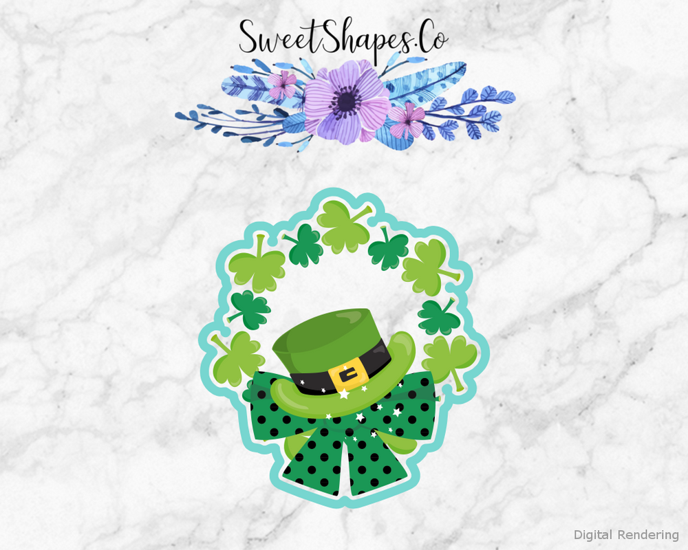 St Patricks Day Wreath 2 Cookie Cutter