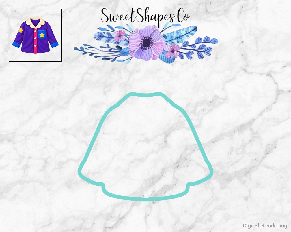Starlight Sleepover Pajama Top Cookie Cutter