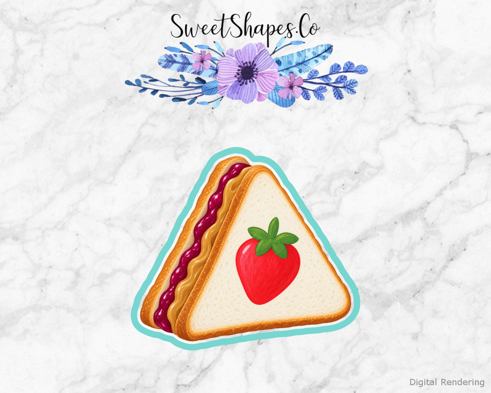 Strawberry PBJ Sandwich Cookie Cutter