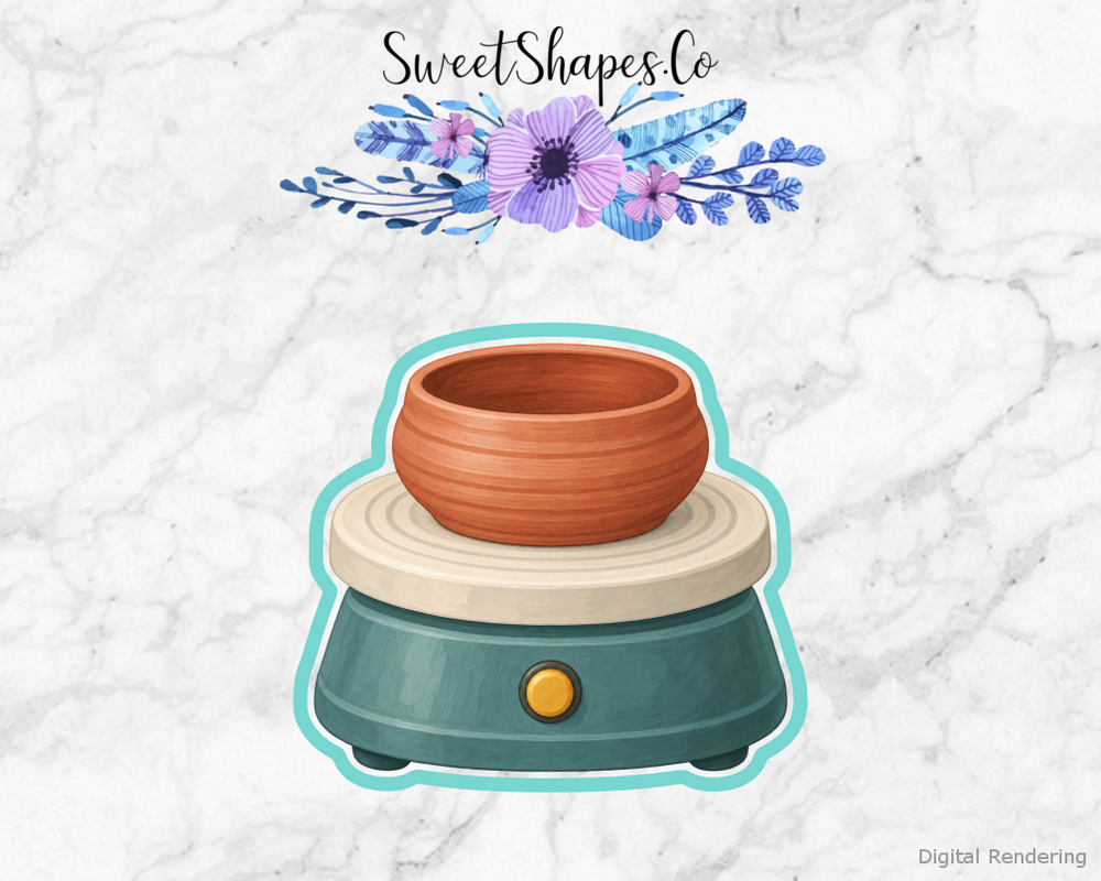 Studio Pottery Wheel with Bowl Cookie Cutter