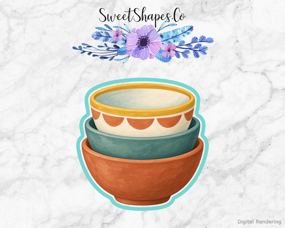 Studio Stacked Ceramic Bowls Cookie Cutter