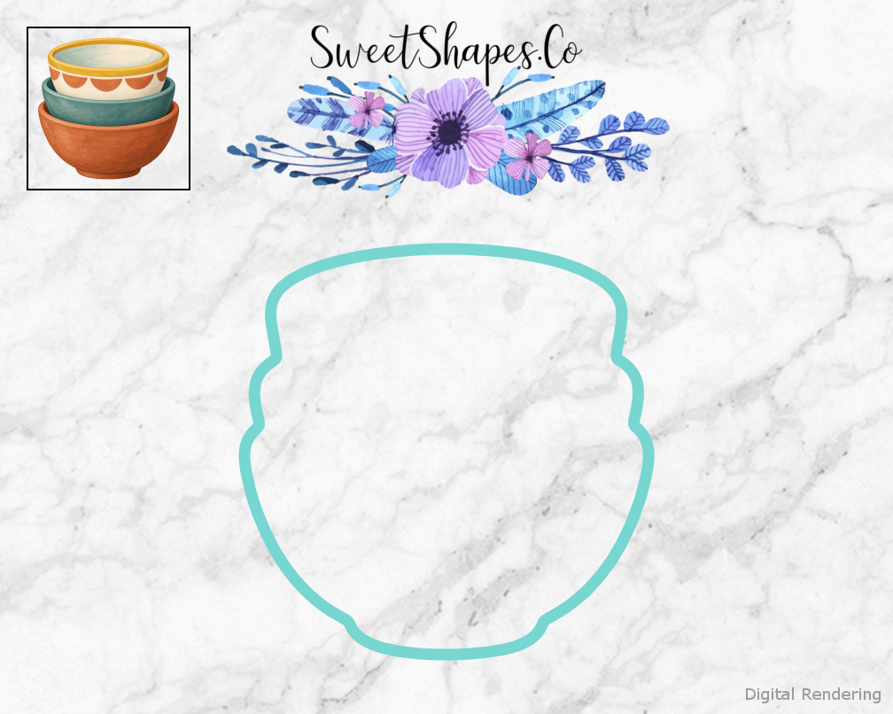 Studio Stacked Ceramic Bowls Cookie Cutter