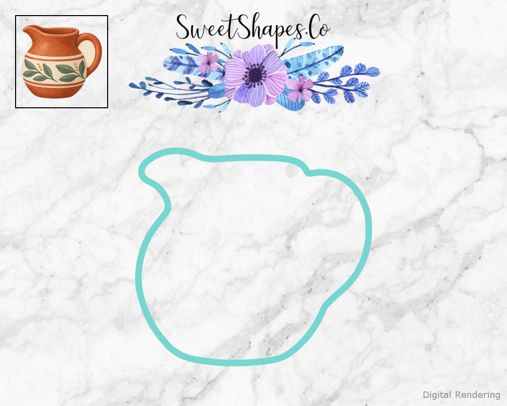 Studio Terracotta Clay Pitcher Cookie Cutter