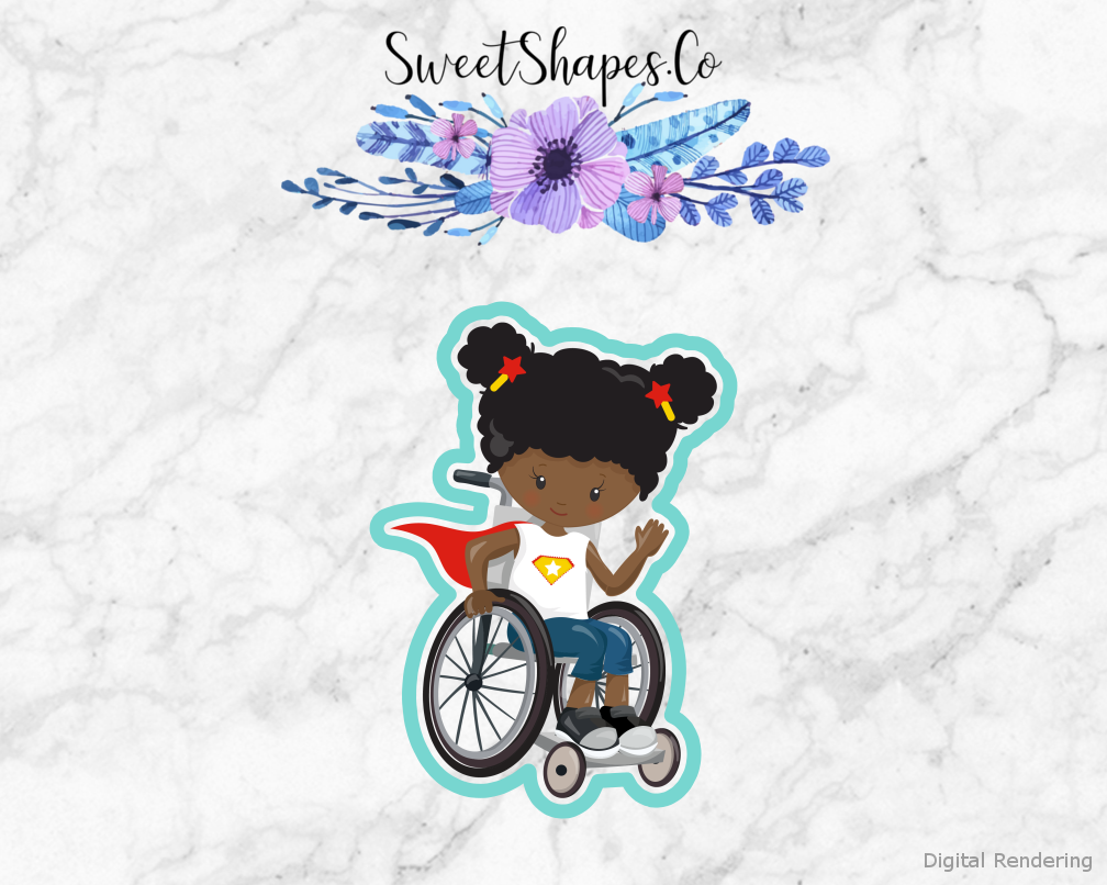 Superhero In Wheelchair Cookie Cutter