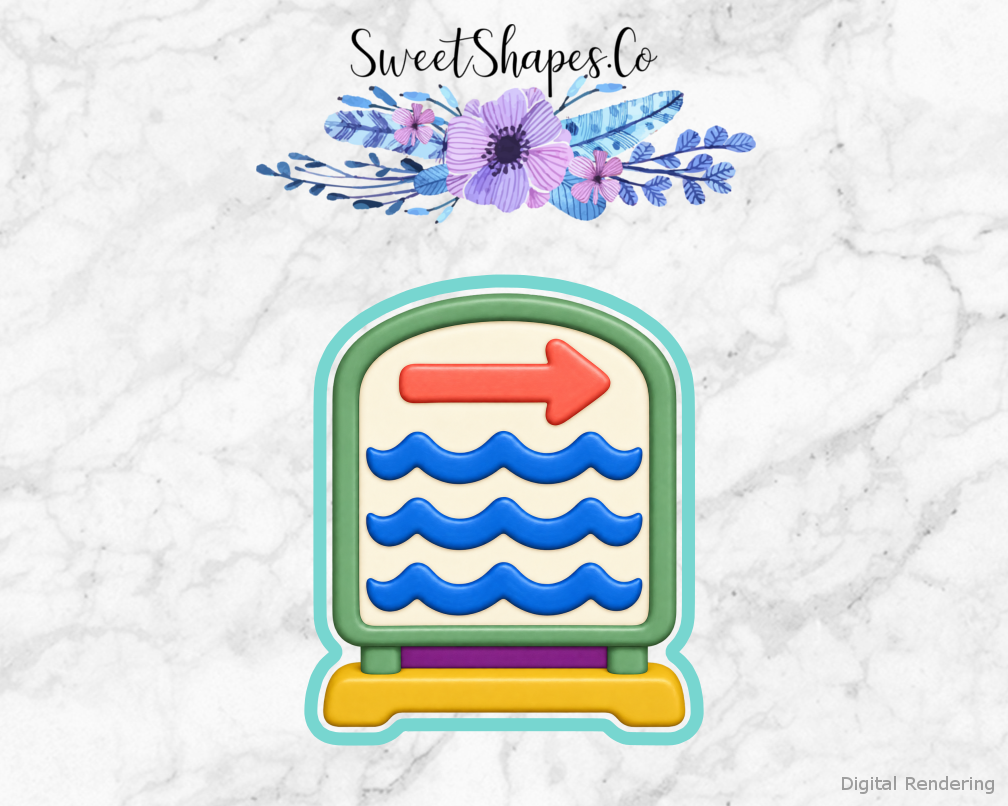 Swim Club Lap Progress Board Cookie Cutter