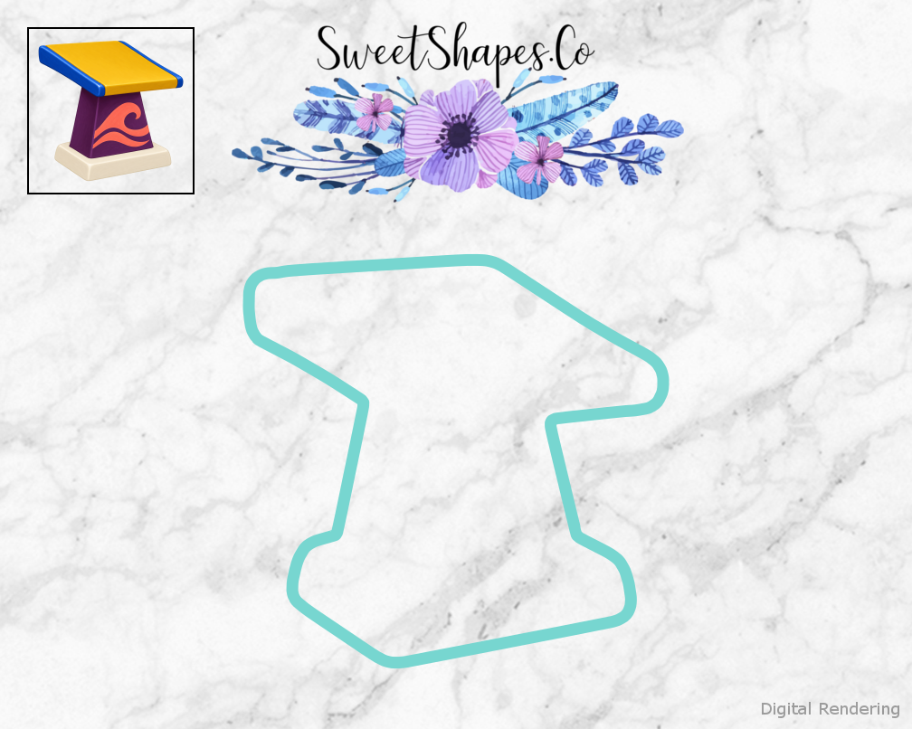 Swim Club Starting Block Cookie Cutter