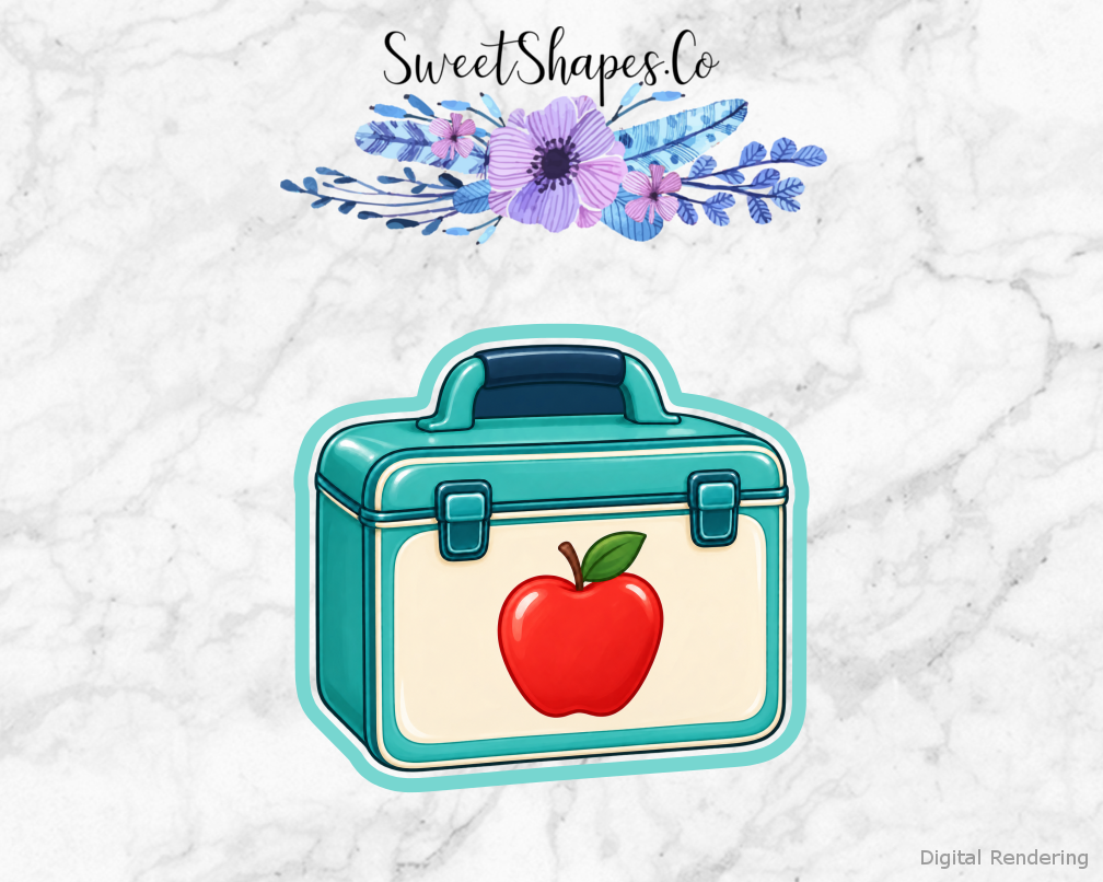 Teal Apple Lunch Box Cookie Cutter