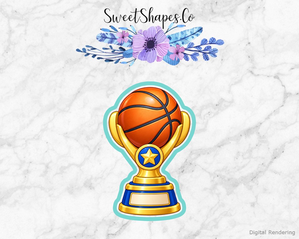 Team Basketball Basketball Award Trophy Cookie Cutter