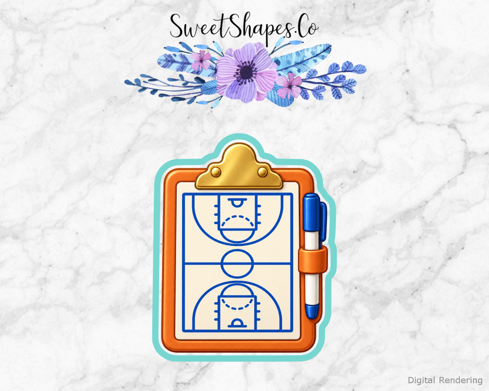 Team Basketball Basketball Coach Clipboard Cookie Cutter