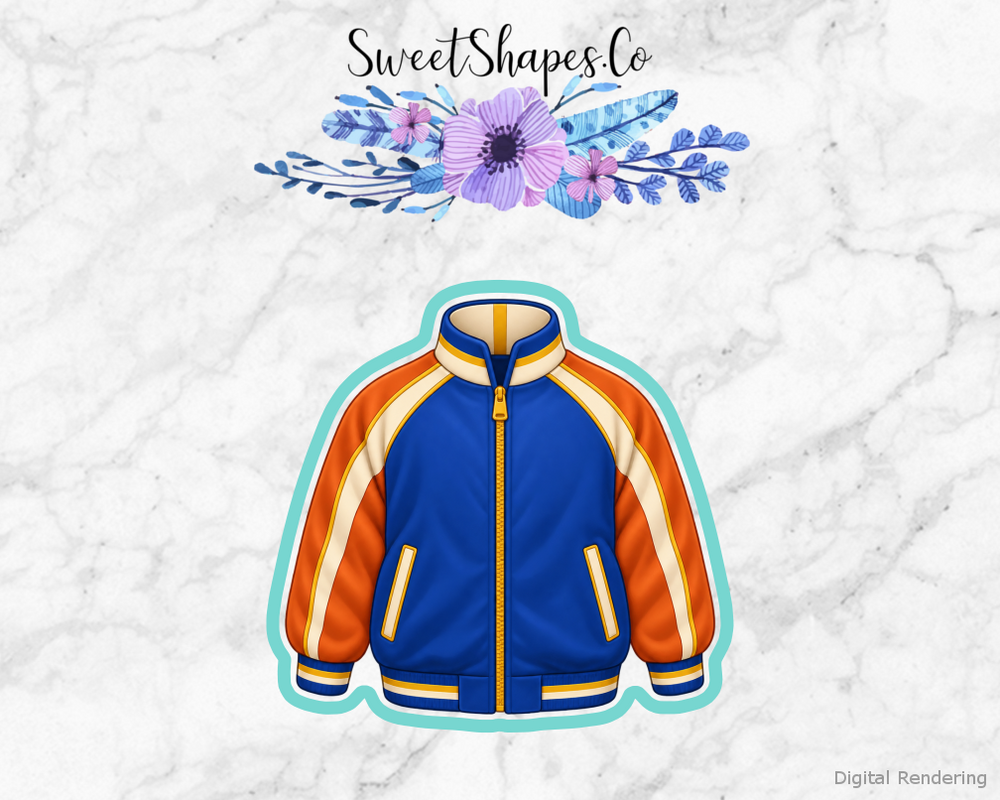 Team Basketball Warmup Jacket Cookie Cutter