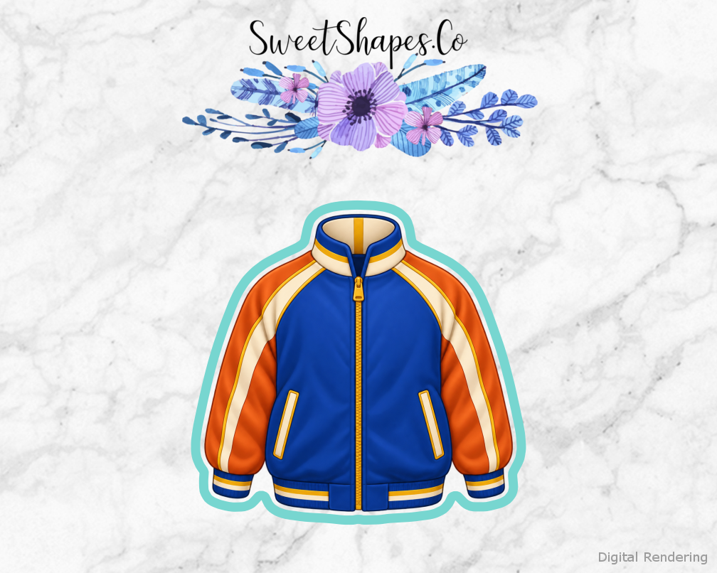 Team Basketball Warmup Jacket Cookie Cutter