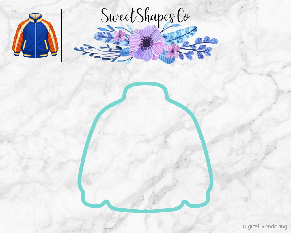 Team Basketball Warmup Jacket Cookie Cutter
