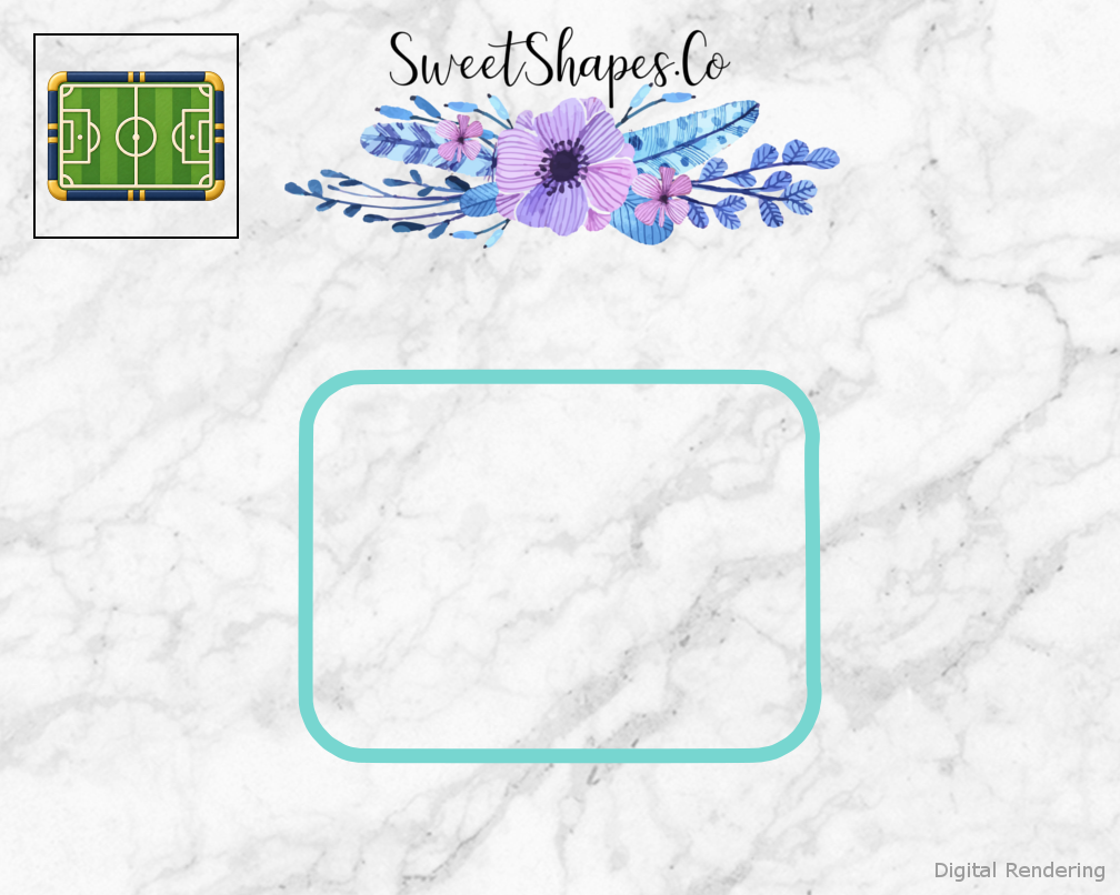 Team Soccer Soccer Field Panel Cookie Cutter