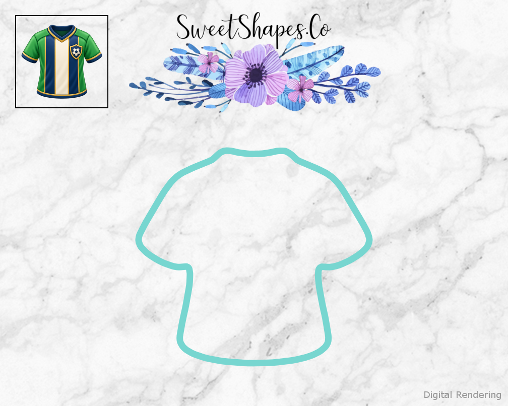 Team Soccer Soccer Jersey with Shield Panel Cookie Cutter