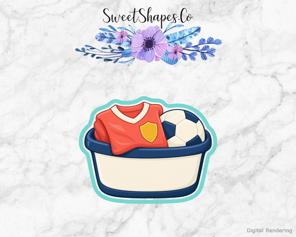 Team Wash Soccer Laundry Basket Cookie Cutter