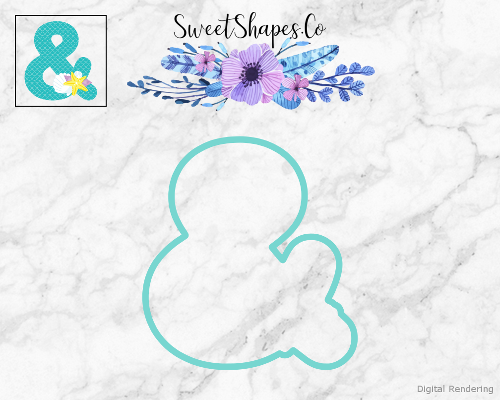 Under The Sea Alphabet Ampersand Cookie Cutter