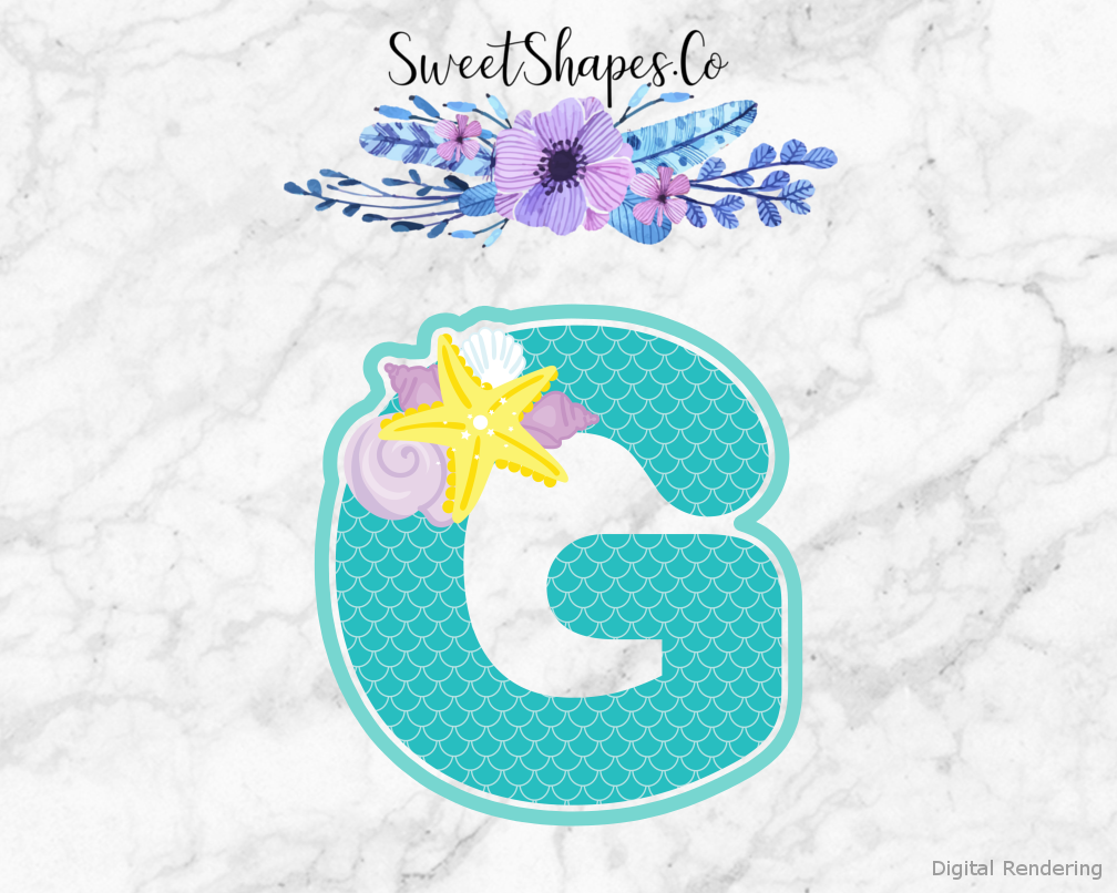 Under The Sea Alphabet Letter G Cookie Cutter