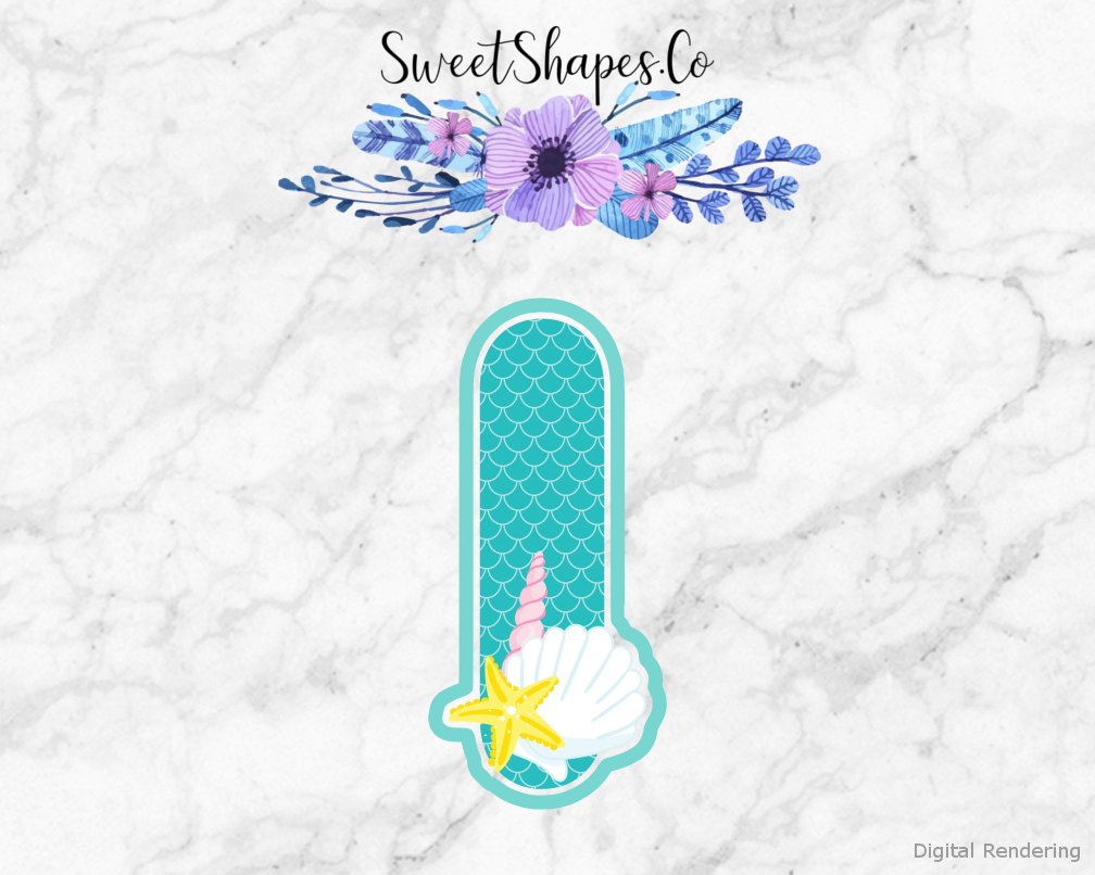 Under The Sea Alphabet Letter I Cookie Cutter