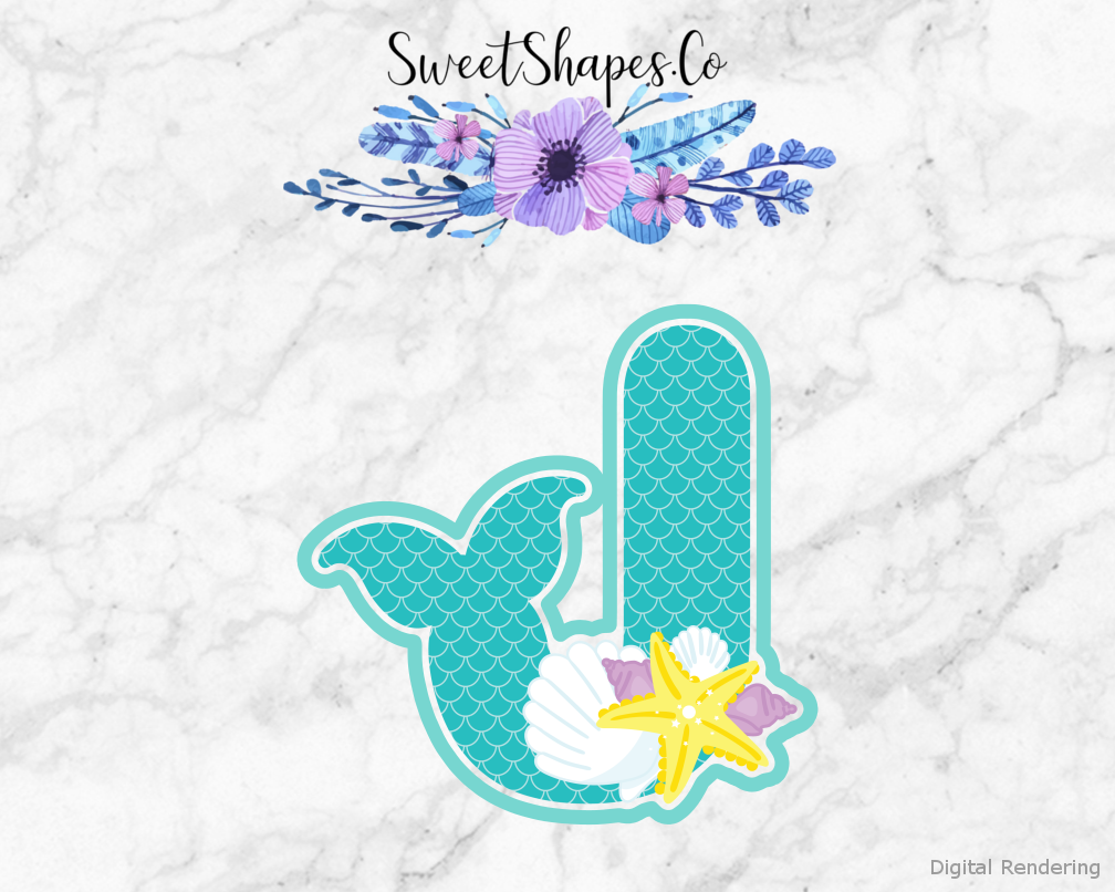 Under The Sea Alphabet Letter J Cookie Cutter