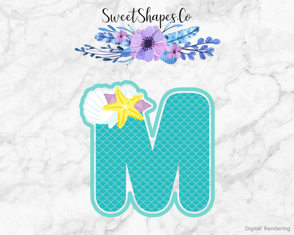 Under The Sea Alphabet Letter M Cookie Cutter