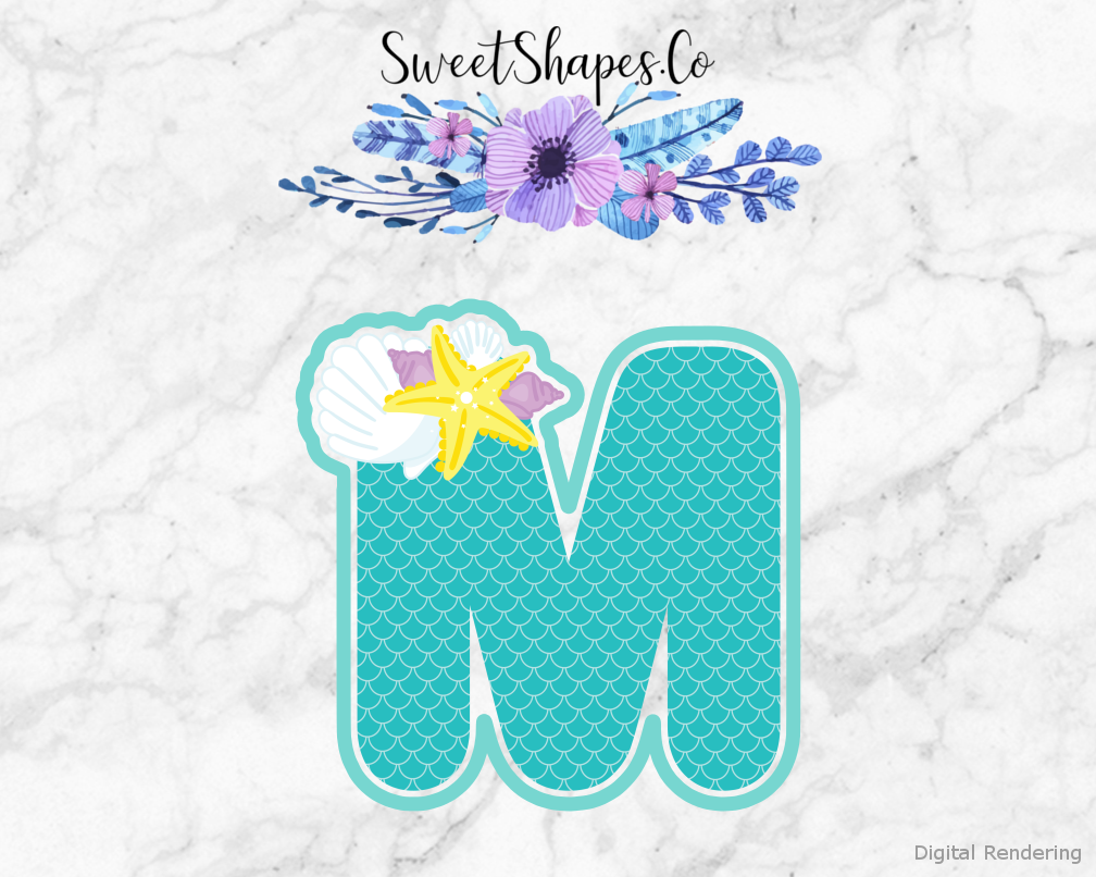 Under The Sea Alphabet Letter M Cookie Cutter