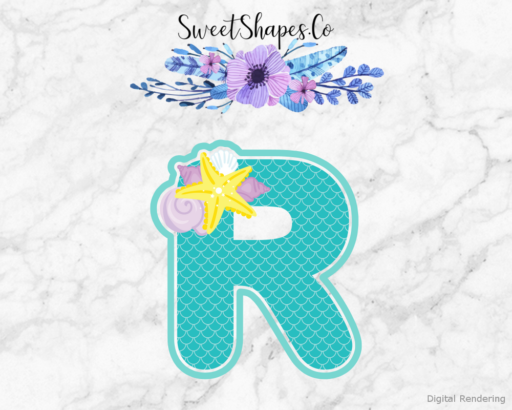 Under The Sea Alphabet Letter R Cookie Cutter