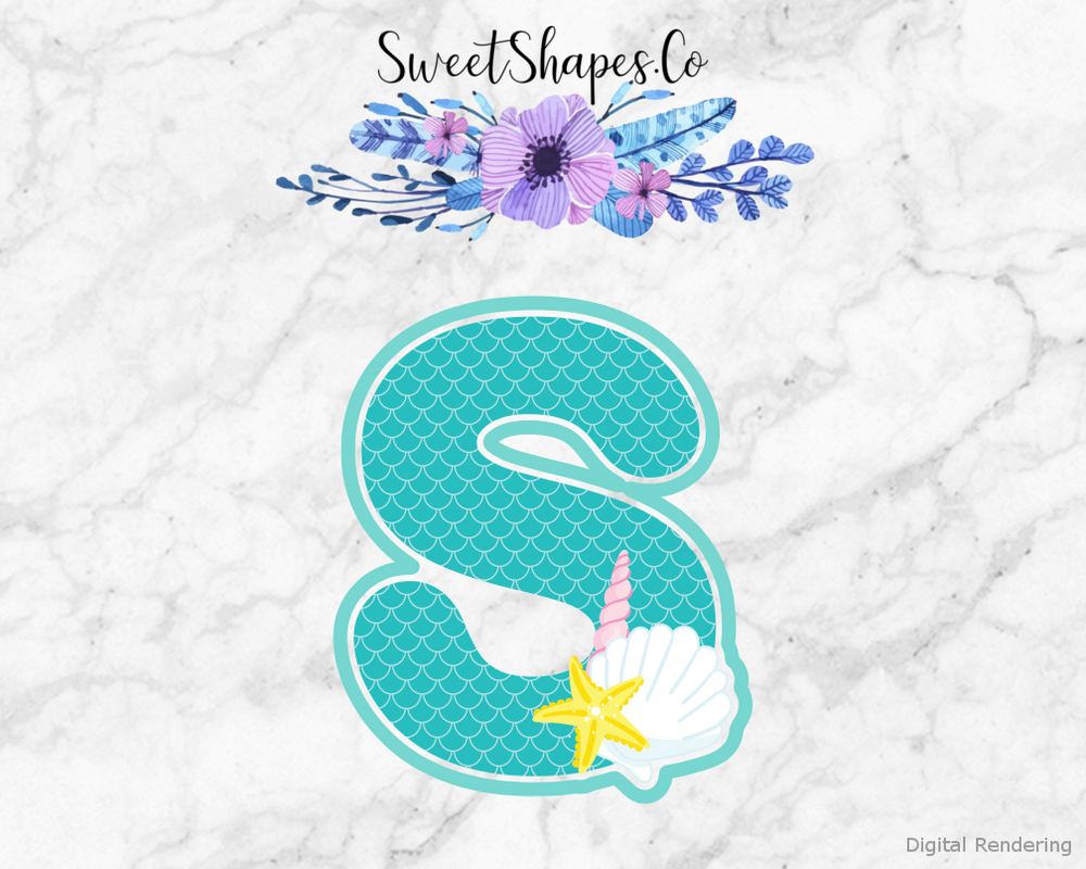Under The Sea Alphabet Letter S Cookie Cutter
