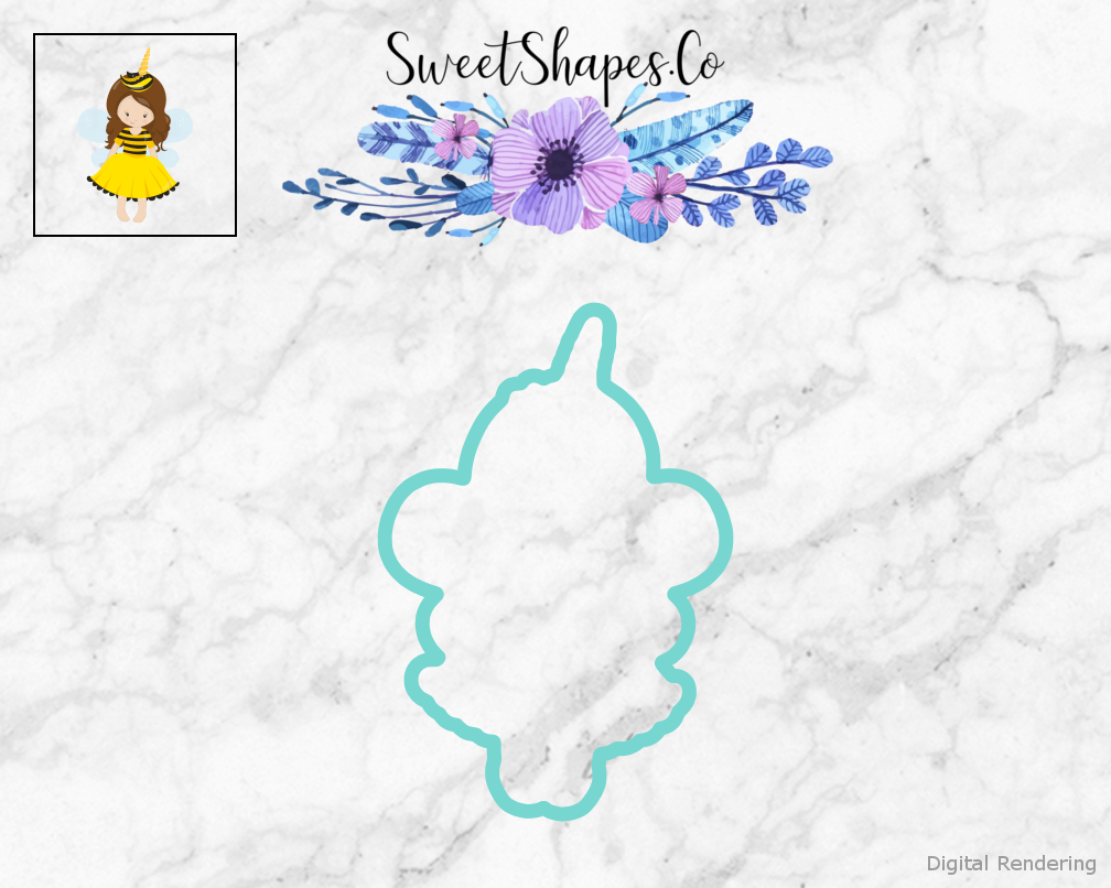 Unicorn Bee Girl Cookie Cutter
